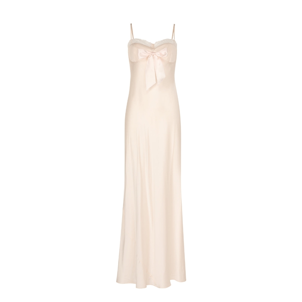 Selkie One of a Kind Lickety Split Slip Silk Dress L NWT